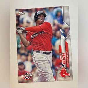Trading card baseball 2020 Topp Opening Day # 169 Rafael Devers 3B Boston